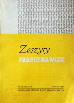 Zeszyty Prasoznawcze Nr.4 / 1989 SPK