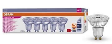 Osram żarówka reflektor LED GU10 3.4W 230lm 3000K DIM 36° 5 - sztuk