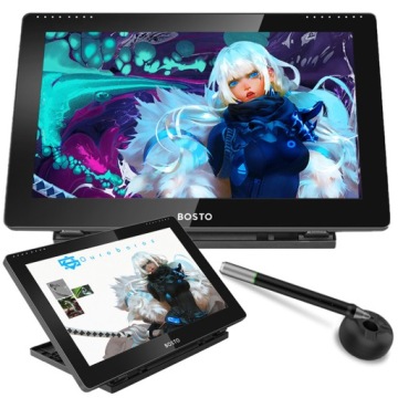 Профессиональный графический планшет BOSTO 16HD с пером