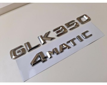 GLK350 4MATIC STŘÍBRNÁ CHROM PÍSMENO Z ČÍSLO  ZADNÍM