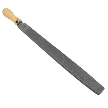 PILNIK PŁASKI DO METALU UNIWERSALNY ŚLUSARSKI NR 2 Z RĄCZKĄ DREWNIANĄ 300mm