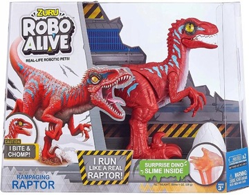 DINOZAUR RAPTOR CHODZI ROBO ALIVE ZURU