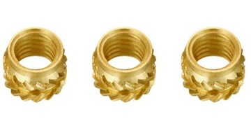 Insert wkładka gwintowana do wtopienia mosiężna VORON M3 x 4mm (D5) 50szt.
