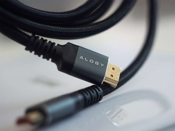 Кабель HDMI 2.1 Alogy 2 м 4K 8K PREMIUM COPPER ULTRA Высокоскоростной 60 Гц 48 ГБ/с Cz