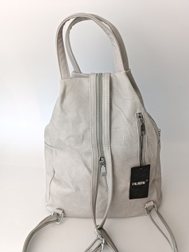 Plecak damski plecaki worek regulowane torebka miękki skorzany 2w1 torba