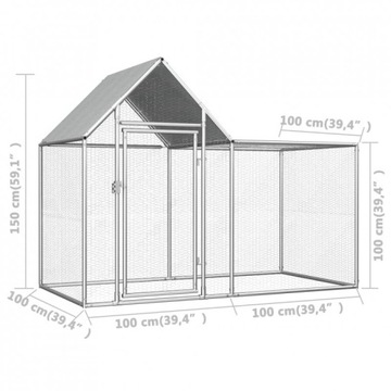 AVIERY CAGE HICKEN RANGE СЕТКА ДЛЯ КРОЛИКОВ 2x1x1,5