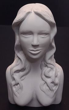 Гипсовая голова -АДА- гипсовый бюст для закалки женской головы.