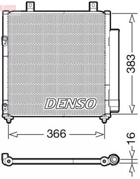 CHLADIČ KLIMATIZACE DENSO DCN45007
