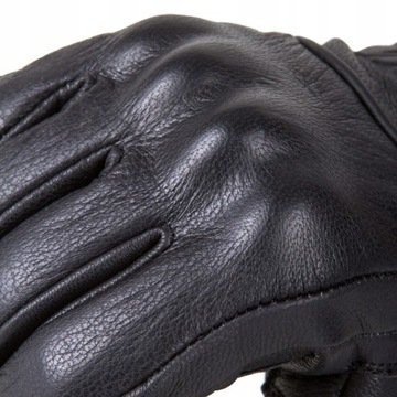 SKÓRZANE RĘKAWICE MOTOCYKLOWE WOLF FORZA BLACK XL