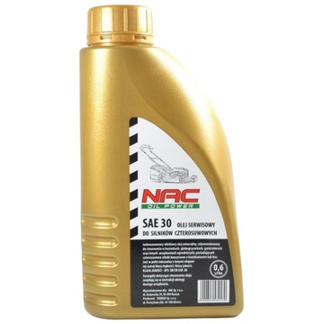 OLEJ NAC SAE 30 0.6L GOLD DO KOSIAREK SILNIKÓW AGREGATÓW