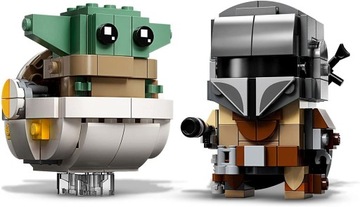 LEGO 75317 BRICKHEADZ Мандалорец и ребенок