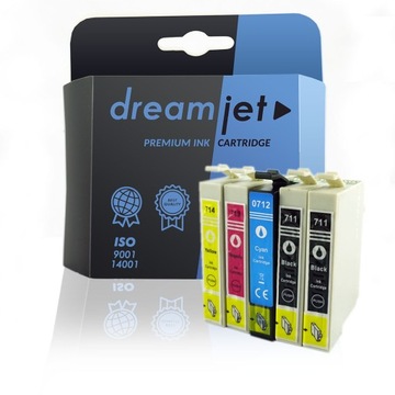 5x Tusz do Epson T0711 SX115 SX218 SX415 SX100 S20
