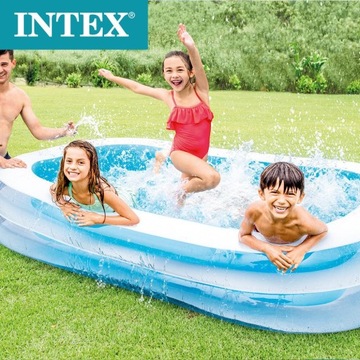 Intex 56483 надувной садовый бассейн 262x175x56 см