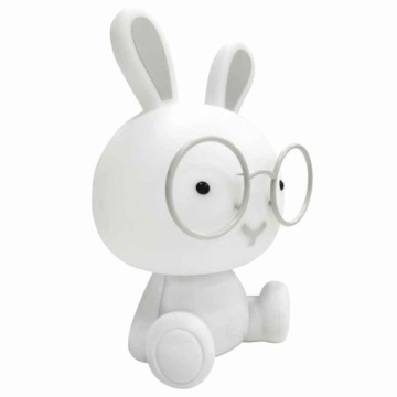 LAMPKA NOCNA BIURKOWA DZIECIĘCA KRÓLIK 2,5W LED RGB KOLOROWA