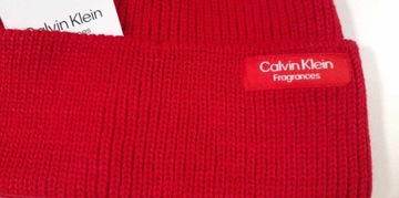 Czapka Calvin Klein Fragrances czerwona ORYGINALNA