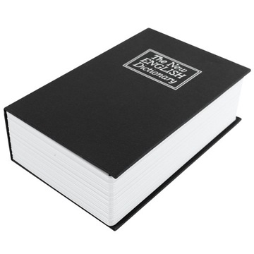 Книга СКРЫТЫЙ ДОМАШНИЙ СЕЙФ, металл, ДЕНЕЖНАЯ КАРТА, ключи, 24см XXL
