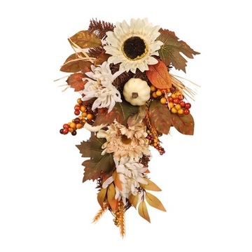 Jesienne zbiory Swag Sztuczne dekoracje ścienne Ozdoby frontowe drzwi Jesienna jesień