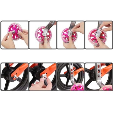 ДЕТСКИЕ ТРЕНИРОВОЧНЫЕ КОЛЕСА, ДОПОЛНИТЕЛЬНЫЙ ВЕЛОСИПЕД, 12–20 ДЮЙМОВ, СВЕТОДИОДНЫЕ, СВЕТЯЩИЕСЯ