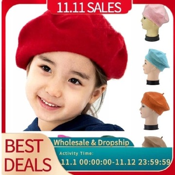 ntage Beret Solid Color Elegant Christmas Decor| |