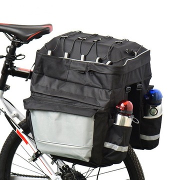 TORBA ROWEROWA 43L SAKWA ROWEROWA NA BAGAZNIK+WODOODPORNY POKROWIEC