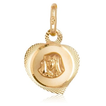 ЗОЛОТАЯ МЕДАЛЬ 333 БОЖЬЕЙ МАТЕРИ СЕРДЦЕ ГРАВИРОВКА ПОДАРОК