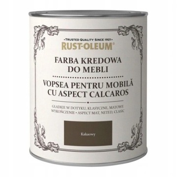 FARBA KREDOWA DO MEBLI RUSTOLEUM BRĄZOWY 0,75L