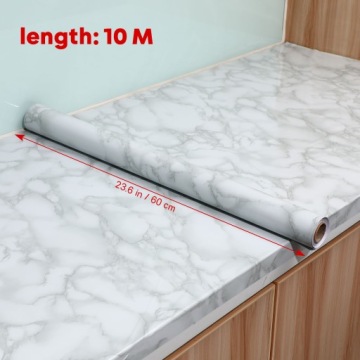 Водонепроницаемый самоклеящийся мраморный стикер на стену для кухонной столешницы