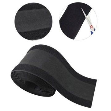 Черная полоса-держатель кабеля Напольный чехол для кабеля для ковра Ковровый кабель 12 м