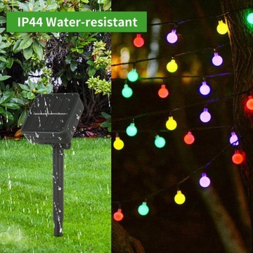RGB СОЛНЕЧНАЯ ГИРЛЯНДА 6,5м LED БАЛКОН ТЕРРАСА БЕСЕДКА