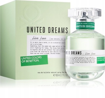 BENETTON UNITED DREAMS LIVE FREE EDT 80ML