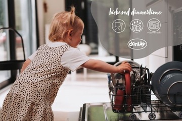 Детские столовые приборы КОРМЛЕНИЕ, ложка, вилка, обучающий нож DANTOY