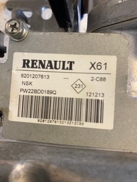 RENAULT KANGOO II SLOUPEC VOLANT SERVO  SPÍNACÍ SKŘÍŇKA 7801Q0181