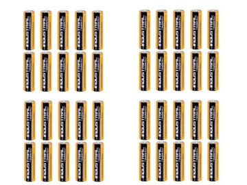 40 щелочных батарей Duracell Industrial AAA R3 1,5 В