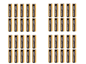 40 щелочных батарей Duracell Industrial AAA R3 1,5 В