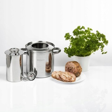 Ветчинница 1,5 + кастрюля - Комплект с водяной рубашкой