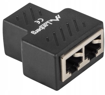 Adapter rozdzielacz kat5e LAN 2x RJ45 Splitter FTP