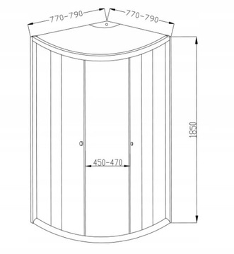 ДУШЕВАЯ КАБИНА 80x80 тонкий душевой поддон LOW + СИФОН