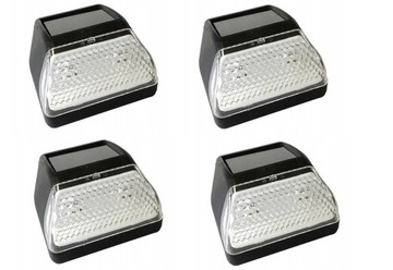 4x Lampa Solarna Kinkiet Ścienna LED Płot Ścianę