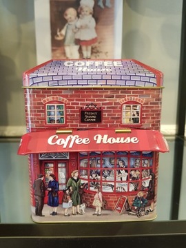 МЕТАЛЛИЧЕСКАЯ БАНКА ДЛЯ КОФЕ 15см Ретро День матери