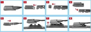 Adapter M TLM wycieraczek ALCA Heyner 2szt komplet
