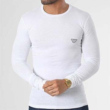 Emporio Armani koszulka longsleeve biała 111023-3R512-0010 M