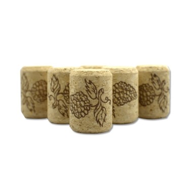 50 SZT KORKI DO BUTELEK NA WINO KORKI DO WINA AGLOMEROWANE 33x22 mm