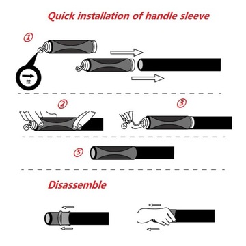 Силиконовые велосипедные ручки толщиной 22,2 мм.