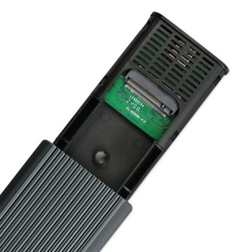 Qoltec Aluminiowa Obudowa | Kieszeń na dysk M.2 SSD | NVMe | PCIe | USB 3.1
