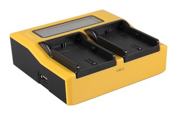 Зарядное устройство Patona Dual LCD USB для Canon LPE6 LP-E6