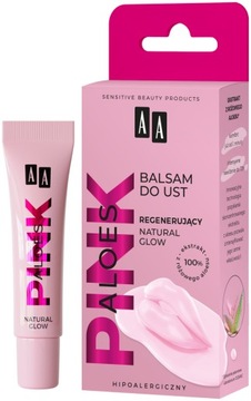 AA Aloes Pink regenerujący balsam do ust glow
