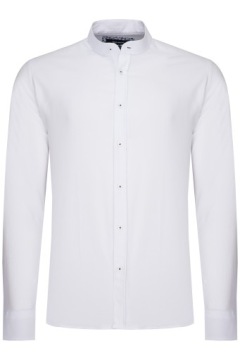 РУБАШКА МУЖСКАЯ, БЕЛАЯ ВООРОТНИК-СТОЙКА, CLASSIC ELEGANT: XL