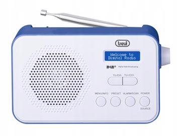 МАЛЕНЬКИЙ ПОРТАТИВНЫЙ РАДИО DAB+ С БАТАРЕЕЙ FM БУДИЛЬНИК