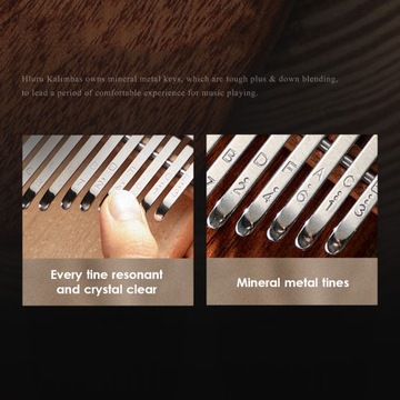 Портативное музыкальное пианино hluru с 17 клавишами для большого пальца