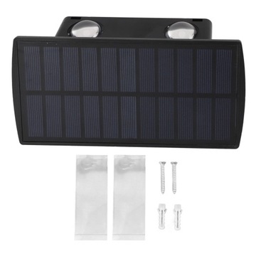Solarne kinkiety zewnętrzne IP65 Wodoodporny dwugłowy kinkiet ścienny X8